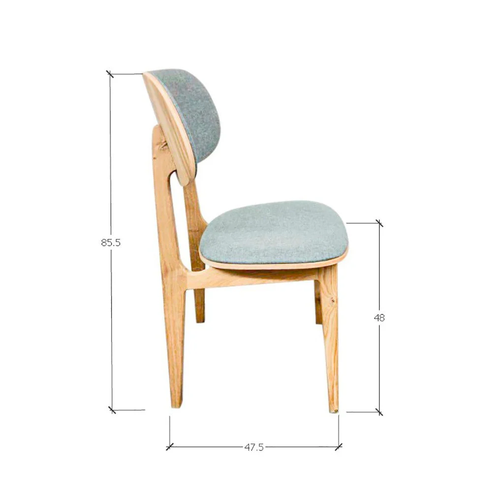 Set van 2 of 4 Varde eetkamerstoelen, frame massief eiken, bekleding | NordicStory - Image 14