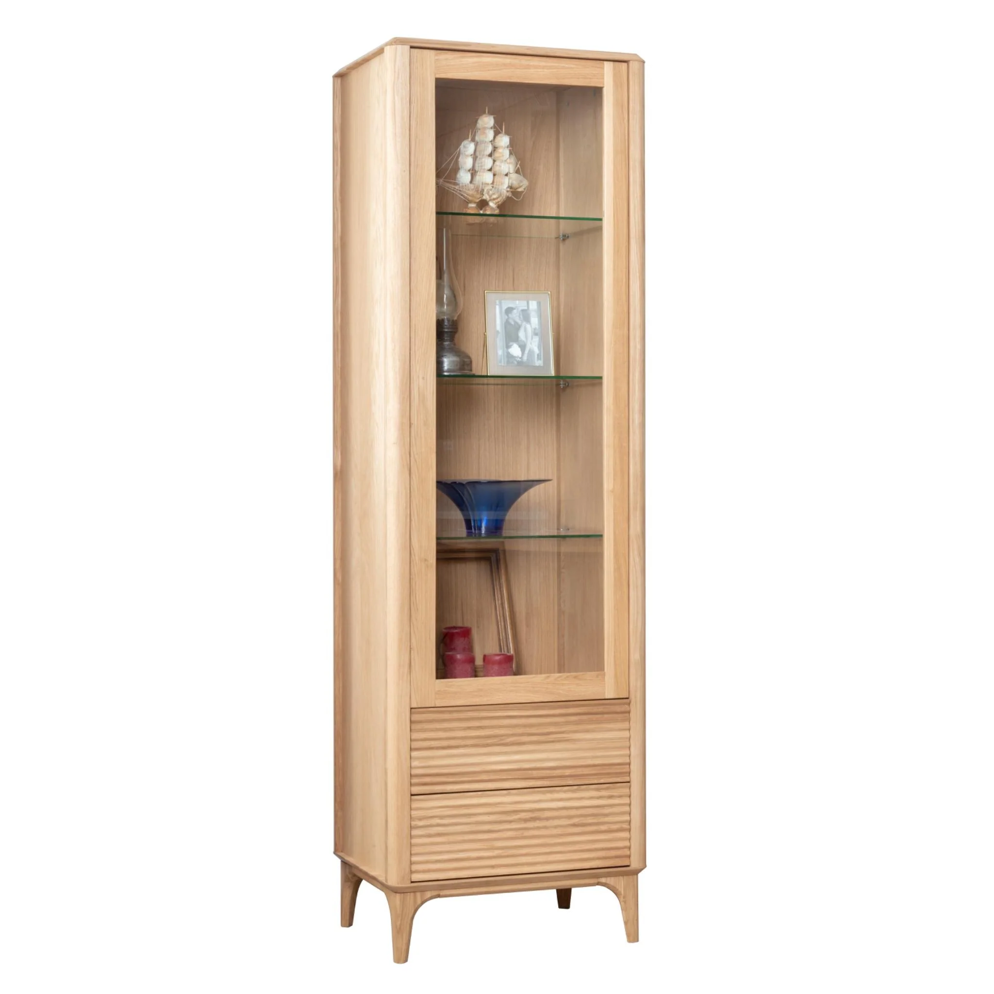 Vitrinekast van massief eikenhout Oxford 1 | NordicStory - Image 3