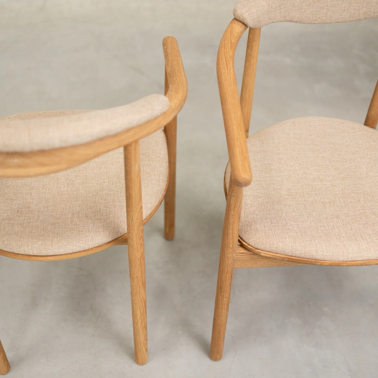 Set van 2 of 4 Lord-eetkamerstoelen, frame van massief eikenhout | NordicStory - Image 14