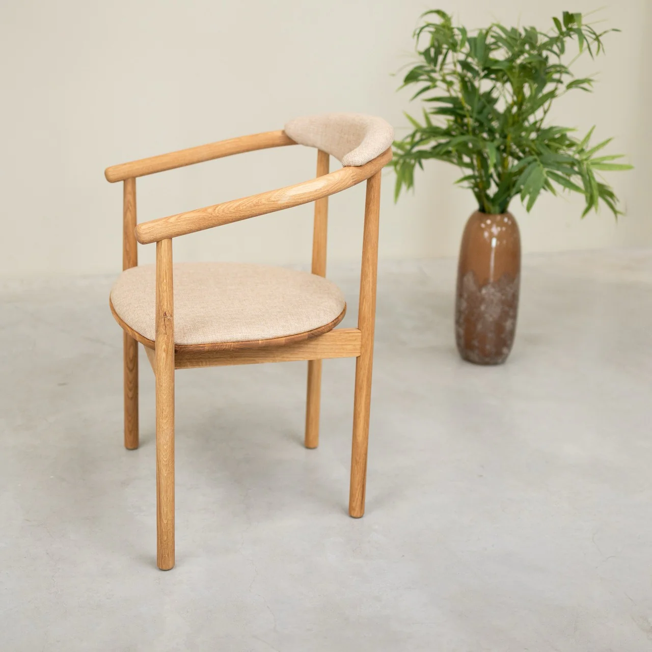 Set van 2 of 4 Lord-eetkamerstoelen, frame van massief eikenhout | NordicStory - Image 4