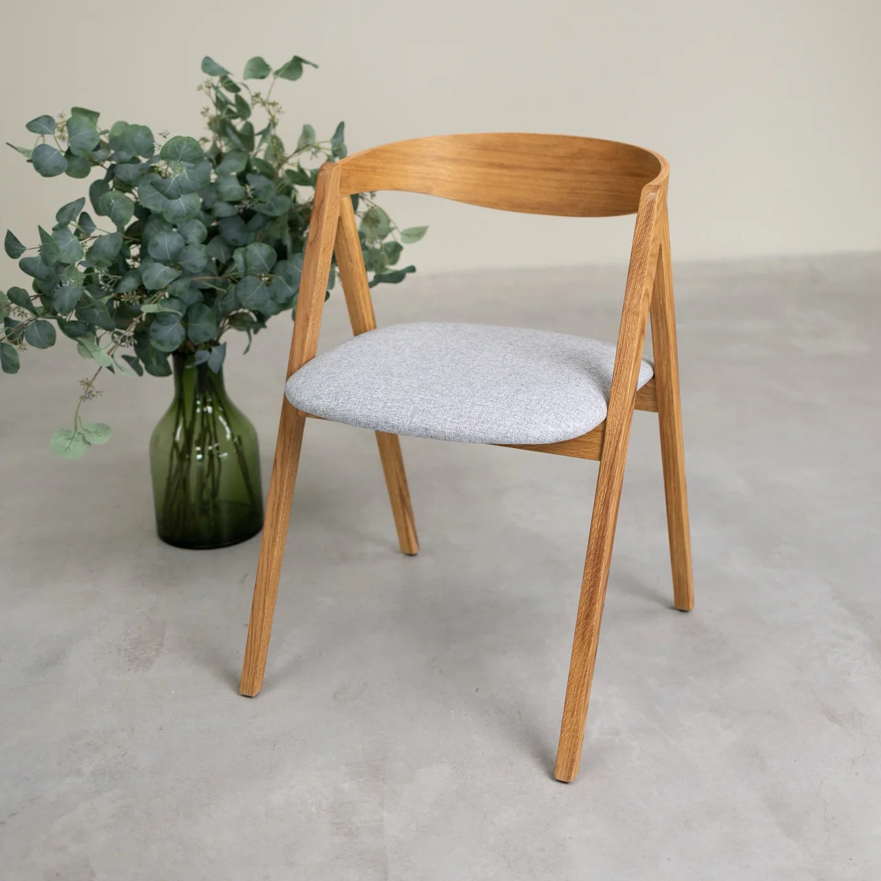 Set van 2 of 4 Oscar massief eiken eetkamerstoelen, gestoffeerd | VESKOR - Image 10
