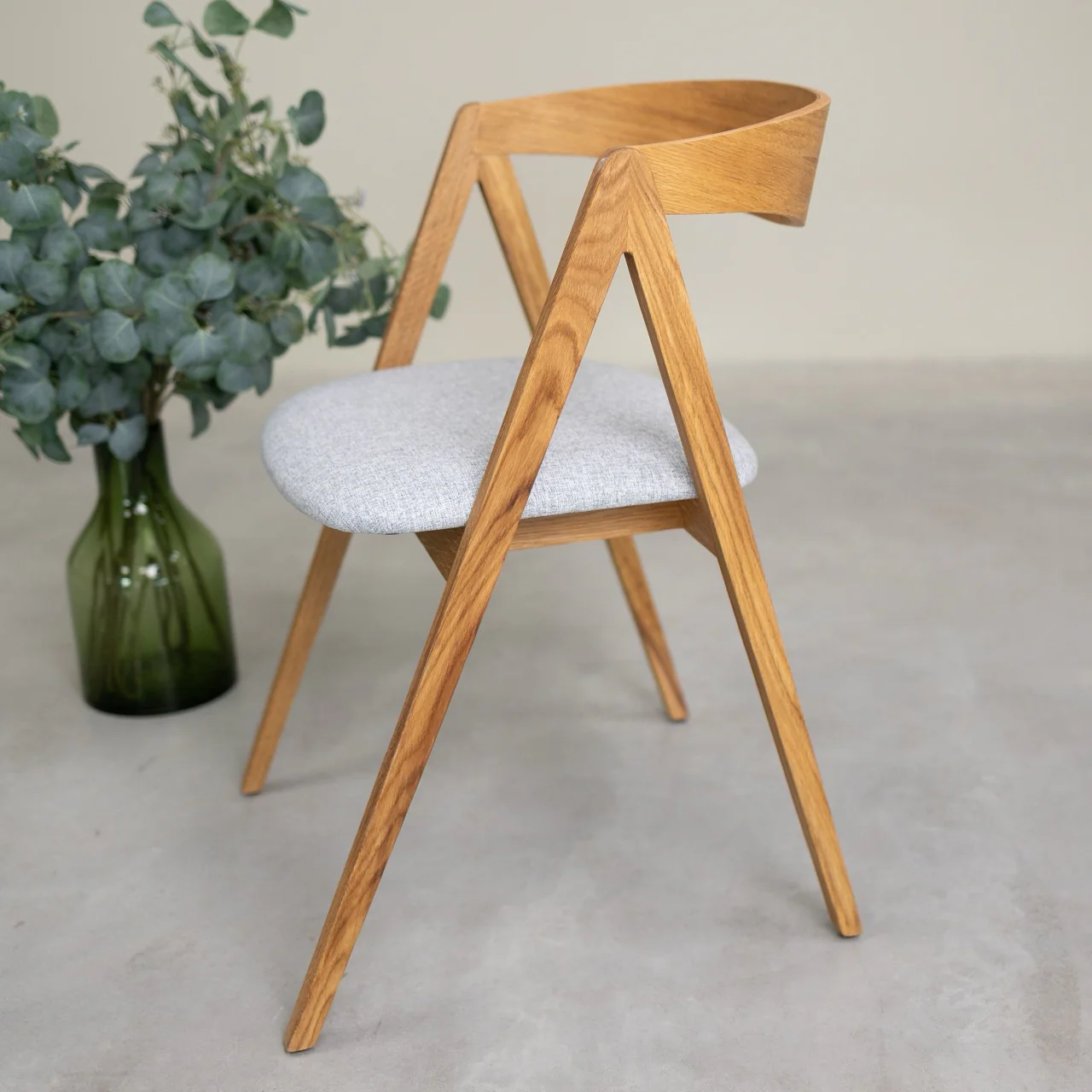 Set van 2 of 4 Oscar massief eiken eetkamerstoelen, gestoffeerd | VESKOR - Image 11