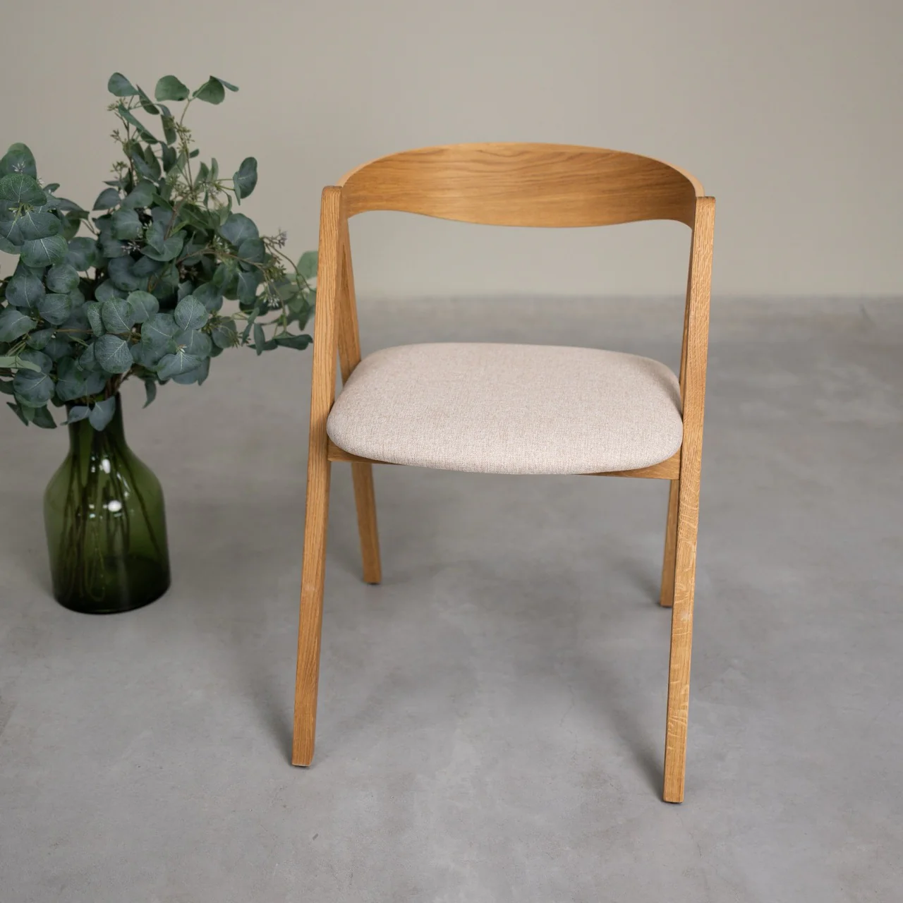 Set van 2 of 4 Oscar massief eiken eetkamerstoelen, gestoffeerd | VESKOR - Image 12