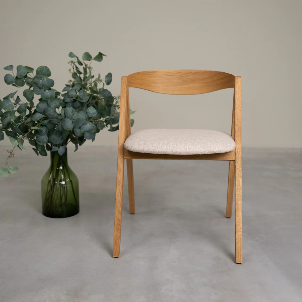 Set van 2 of 4 Oscar massief eiken eetkamerstoelen, gestoffeerd | VESKOR - Image 17