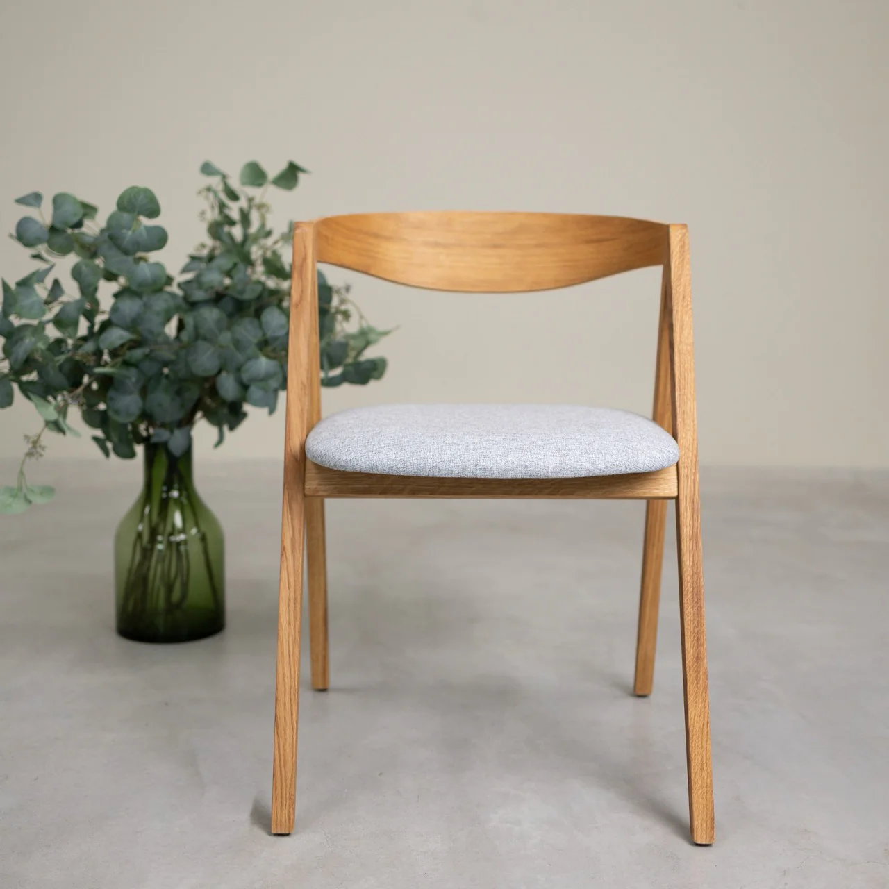 Set van 2 of 4 Oscar massief eiken eetkamerstoelen, gestoffeerd | VESKOR - Image 21