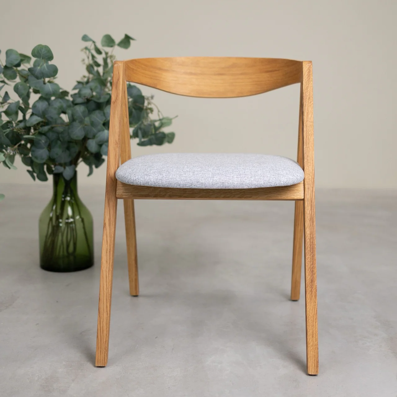 Set van 2 of 4 Oscar massief eiken eetkamerstoelen, gestoffeerd | VESKOR - Image 22
