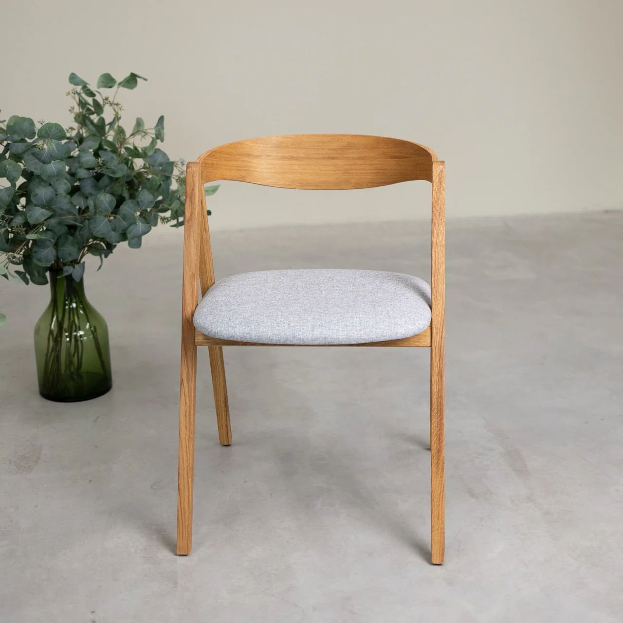 Set van 2 of 4 Oscar massief eiken eetkamerstoelen, gestoffeerd | VESKOR - Image 7