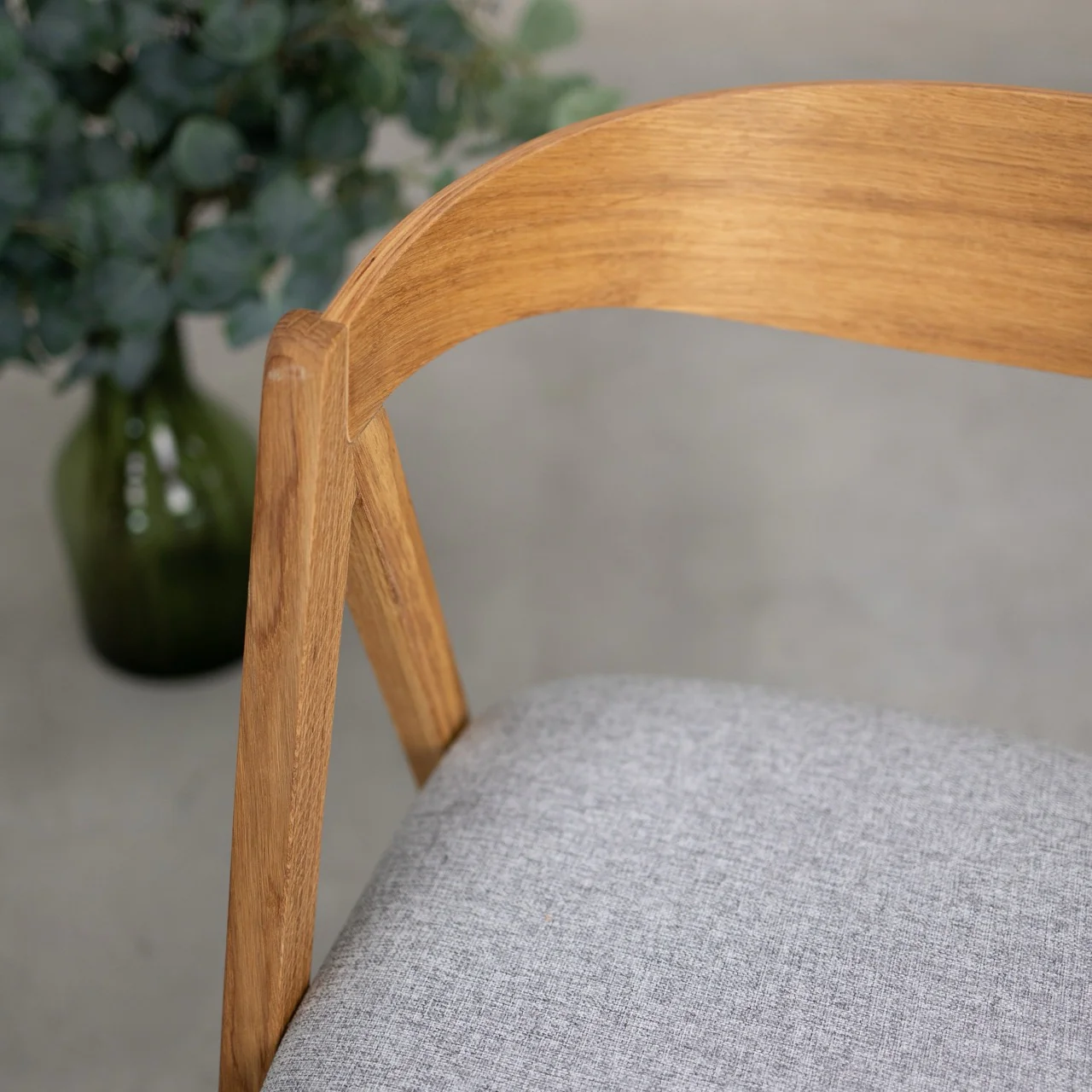 Set van 2 of 4 Oscar massief eiken eetkamerstoelen, gestoffeerd | VESKOR - Image 8