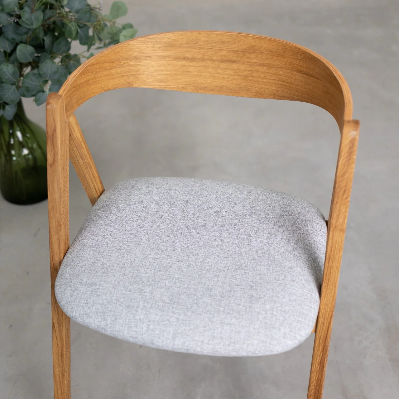 Set van 2 of 4 Oscar massief eiken eetkamerstoelen, gestoffeerd | VESKOR - Image 9