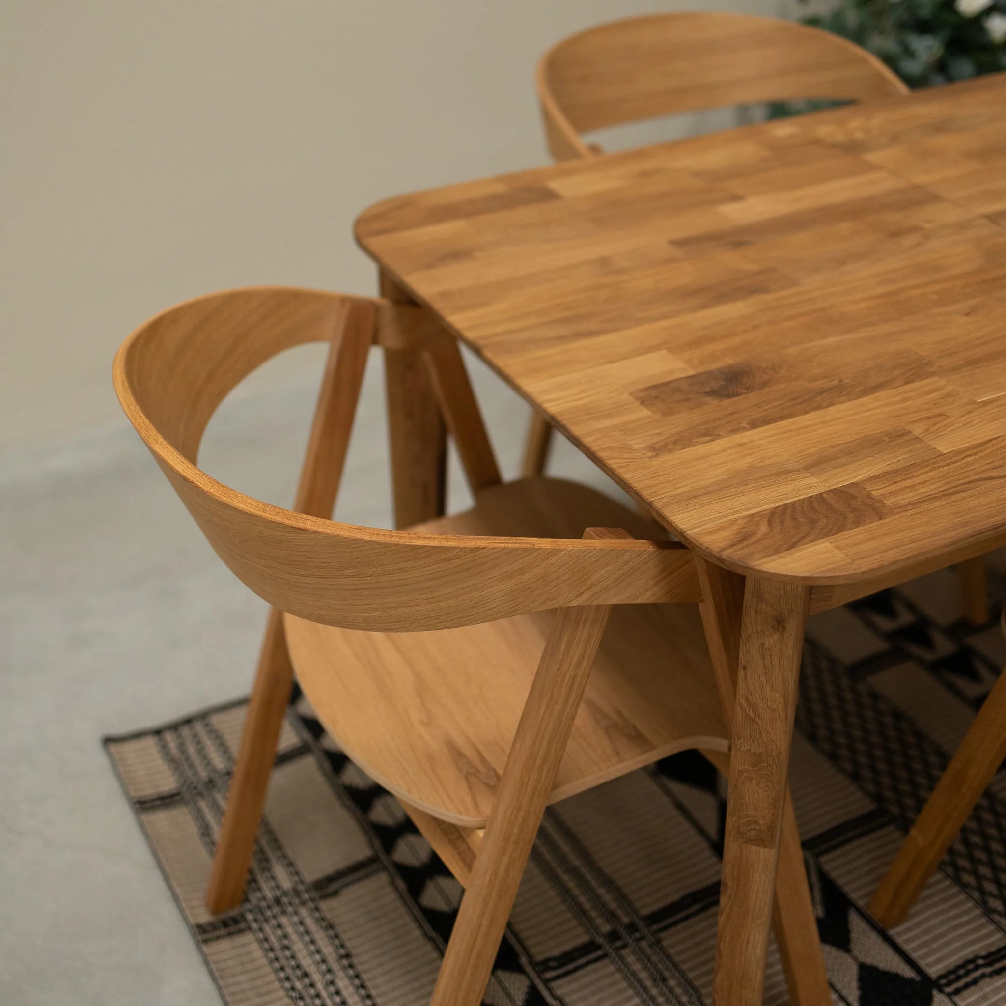 Set van 2 of 4 Knut massief eiken eetkamerstoelen | VESKOR - Image 4