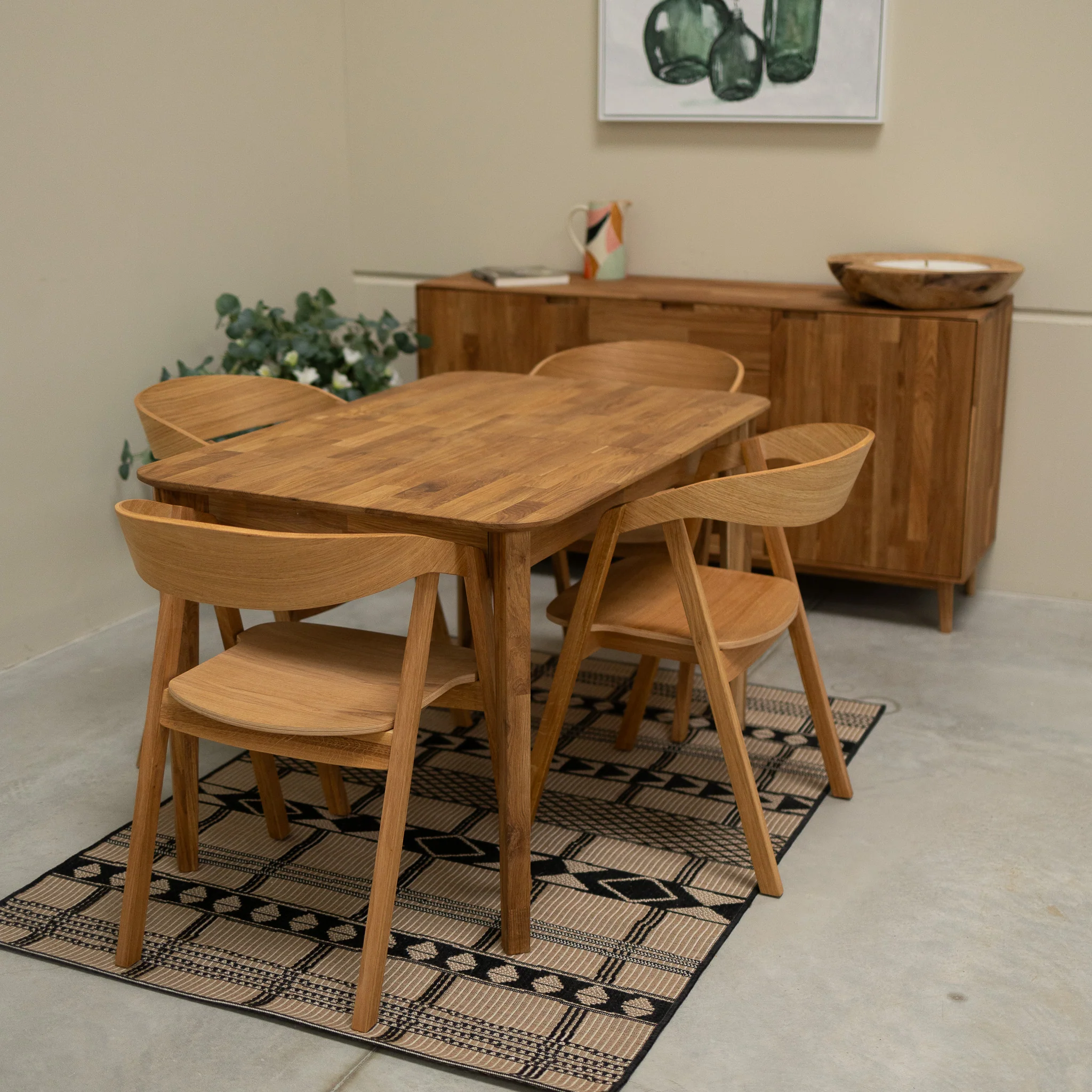 Set van 2 of 4 Knut massief eiken eetkamerstoelen | VESKOR - Image 5