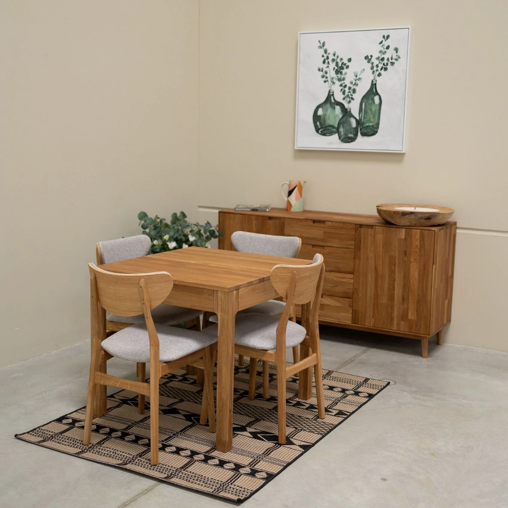 Set van 2 of 4 Maxwell eetkamerstoelen van massief eikenhout, gestoffeerd | VESKOR - Image 14