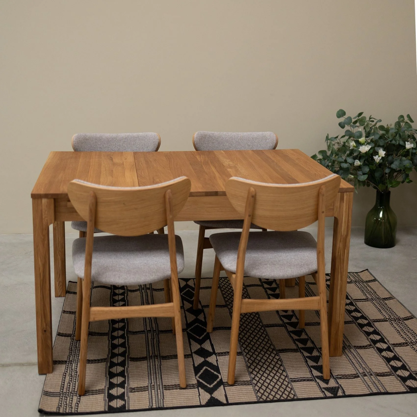 Set van 2 of 4 Maxwell eetkamerstoelen van massief eikenhout, gestoffeerd | VESKOR - Image 3