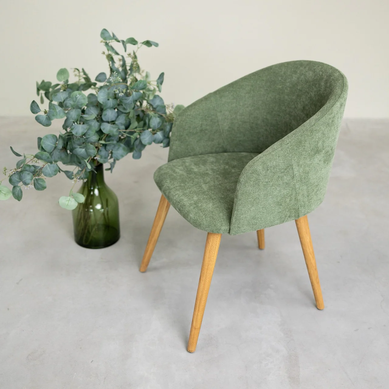 Massief eiken armstoel Ana met bekleding | VESKOR - Image 19